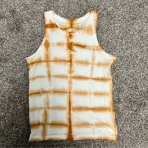 Everlane Cotton Cutaway Tank in Golden Tie-Dye